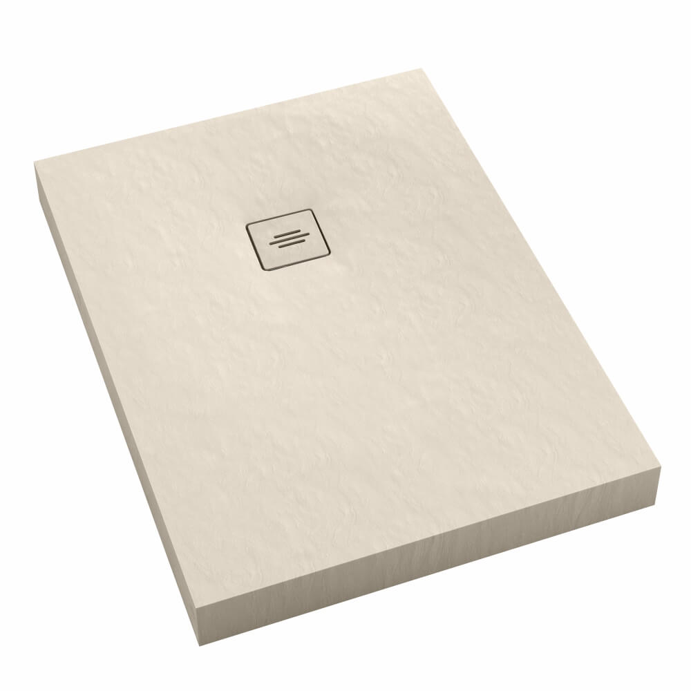 Schedline NonLimits Cashmere Stone téglalap alakú zuhanytálca 130x90 cm bézs 3ST.N1P-90130/PK/ST-M1/PK/ST