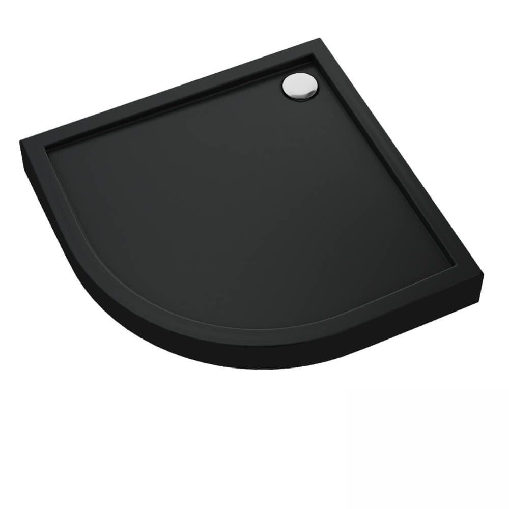 Schedline Cameron Black Mat félkör alakú zuhanytálca 90x90 cm fekete 3ST.C1O-9090/C/MG