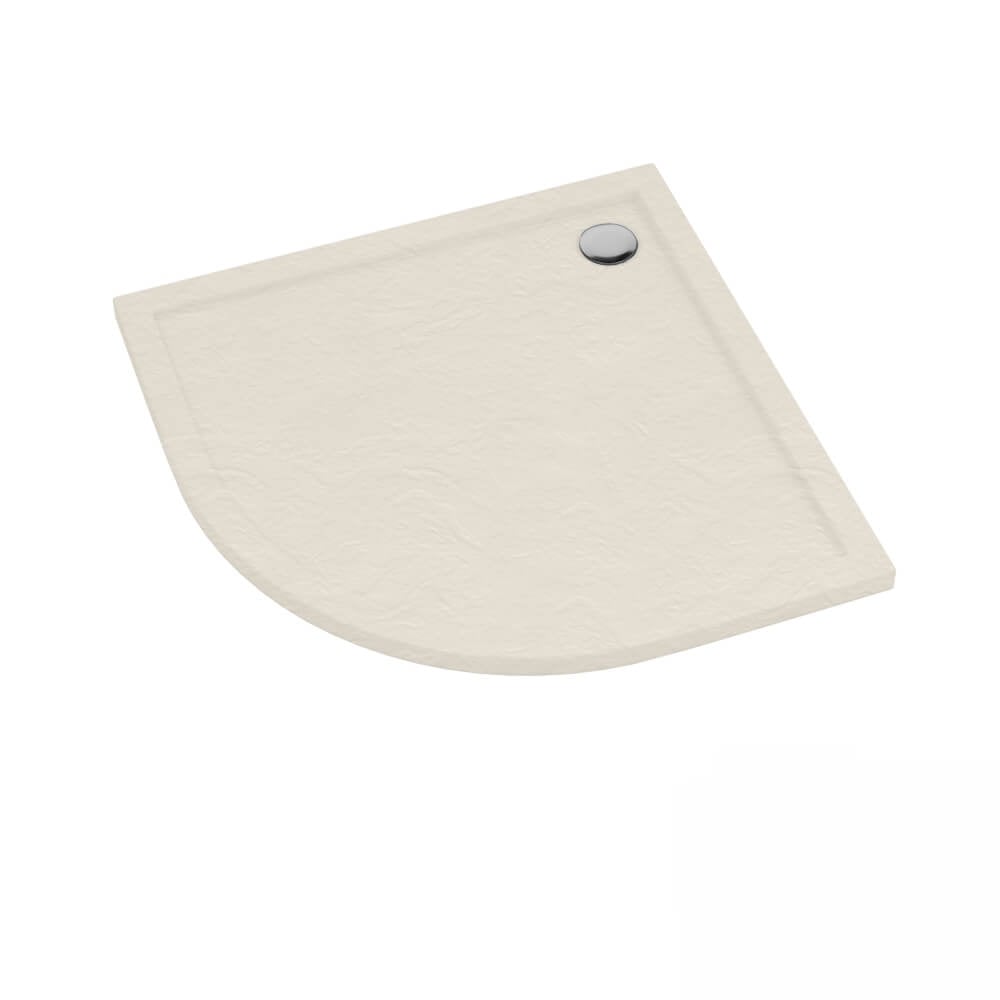 Schedline Sharper Cashmere Stone félkör alakú zuhanytálca 90x90 cm bézs 3S.S1O-9090/PK/ST