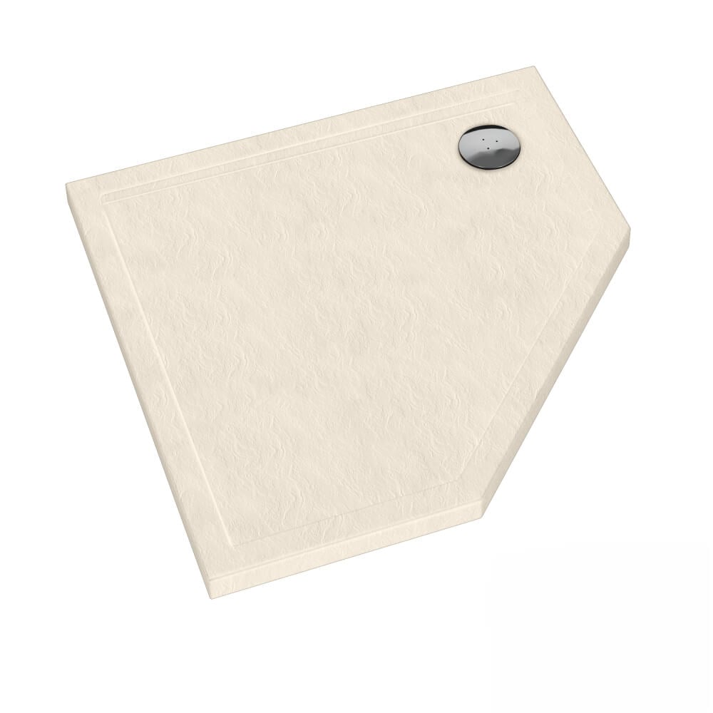 Schedline Sharper Cashmere Stone ötszögletű zuhanytálca 80x80 cm bézs 3S.S1PK-8080/PK/ST