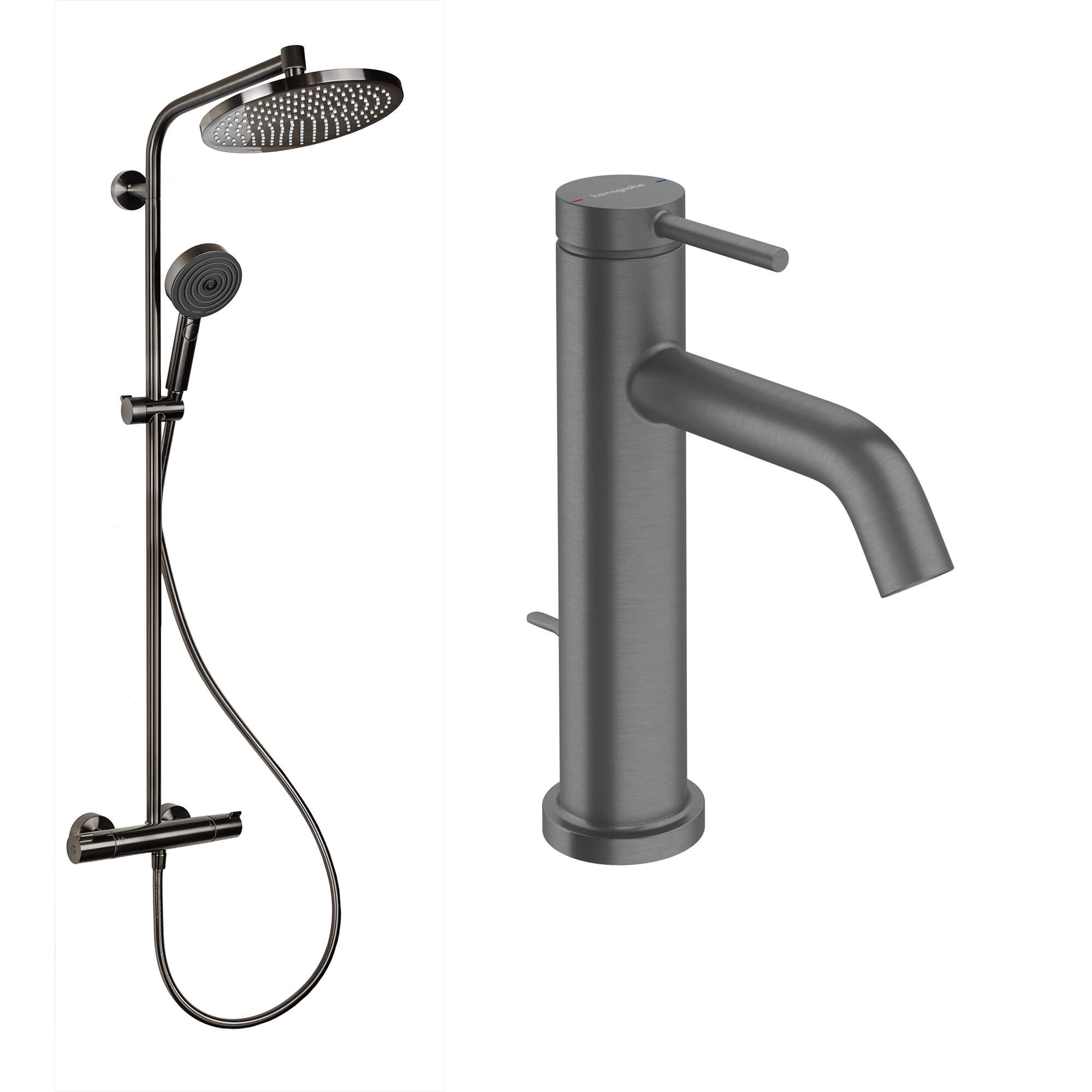 Hansgrohe Crometta fűrdőszoba készlet fal termosztáttal trópusi zuhany opcióval || 88002387