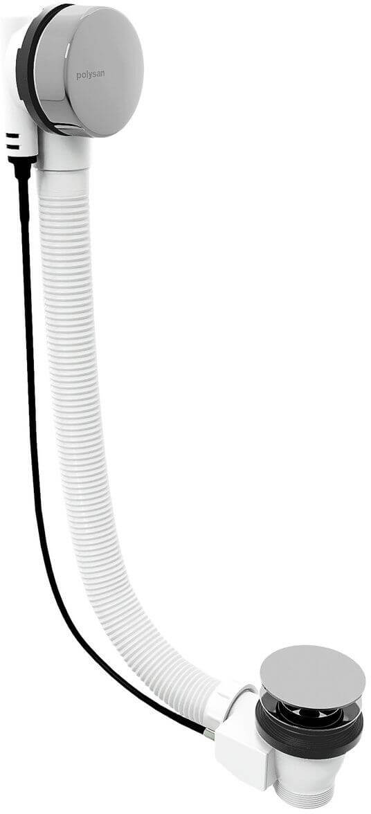 Polysan kád szifon króm 71855