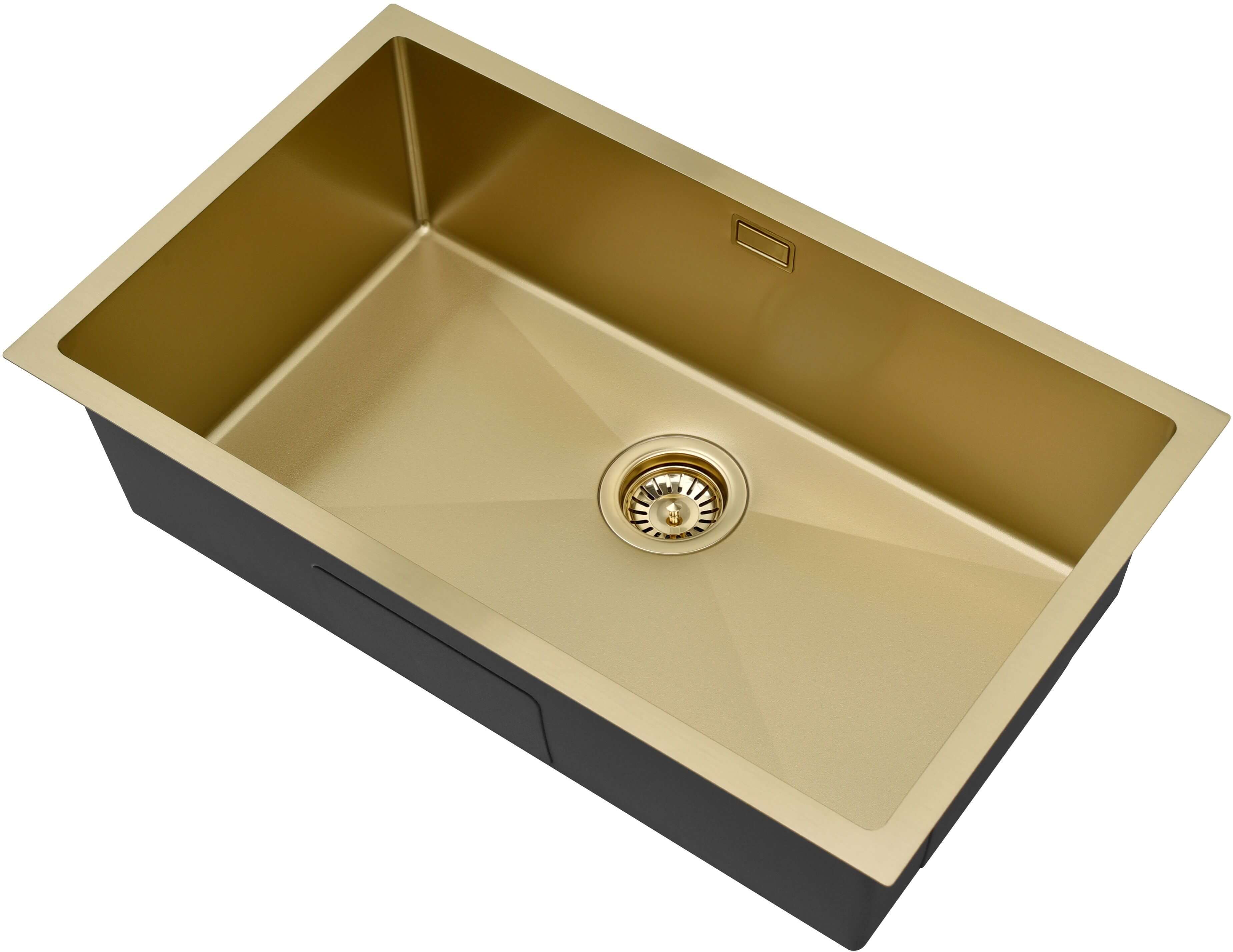 Ruvetti Stelio acél mosogató 74x44 cm arany 5001S_PVD_CH80_P