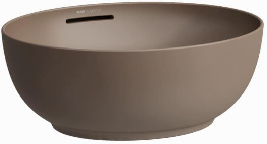 Laufen Il Bagno Alessi mosdótál 45x38 cm ovális mosdótálak barna/bézs matt H8189761881091