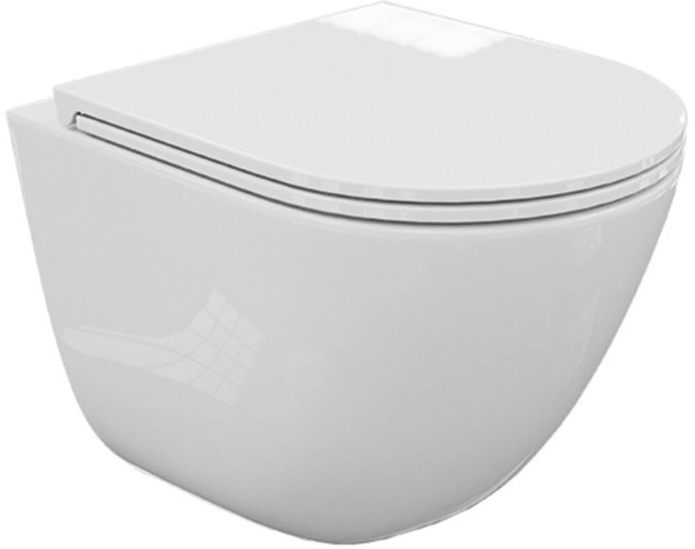 LaVita Monobowl 3.0 wc csésze lassú záródású ülőkével függesztett perem nélkül fehér fényes 5900378343486