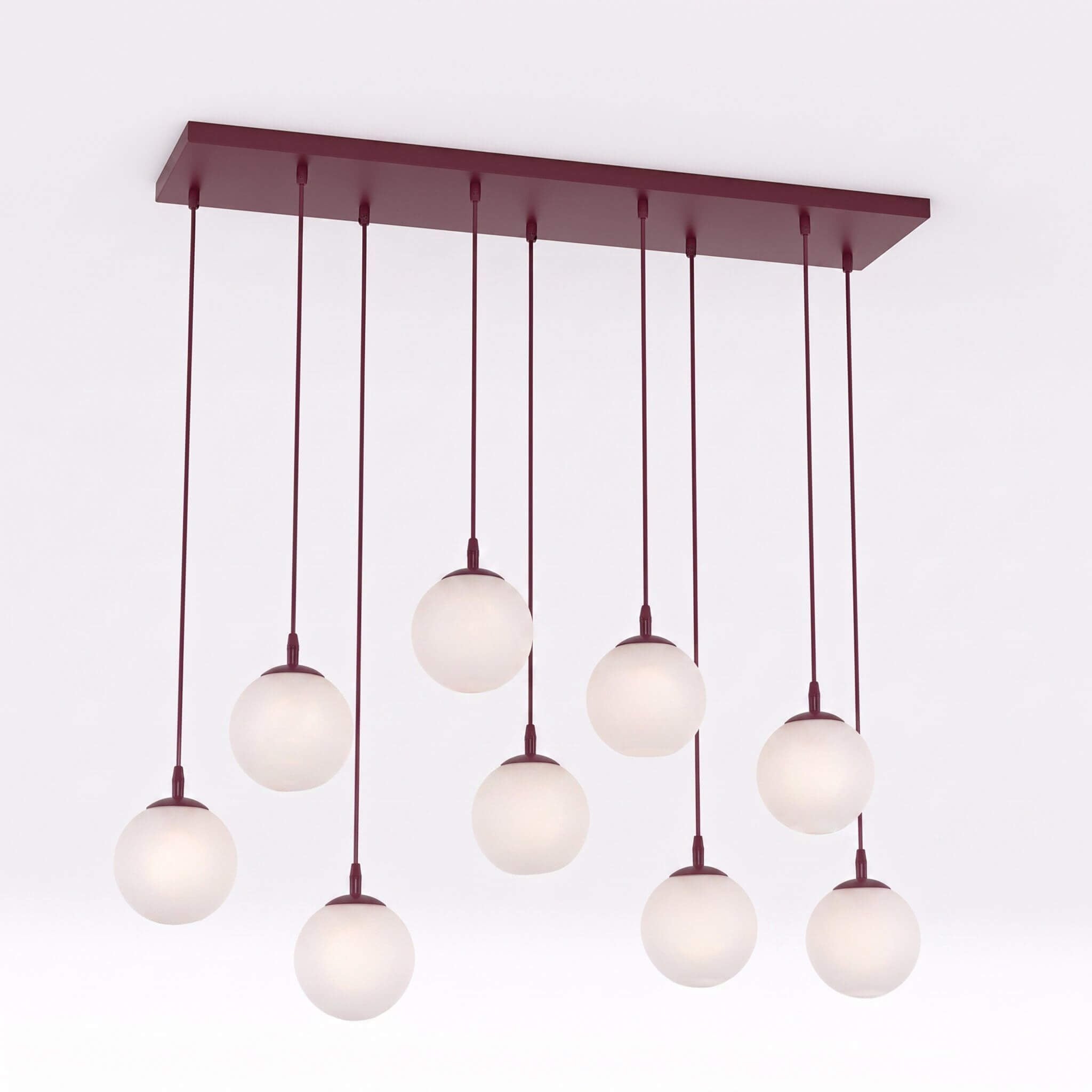 Emibig Cosmo függőlámpa x10 W burgundi 1789/9