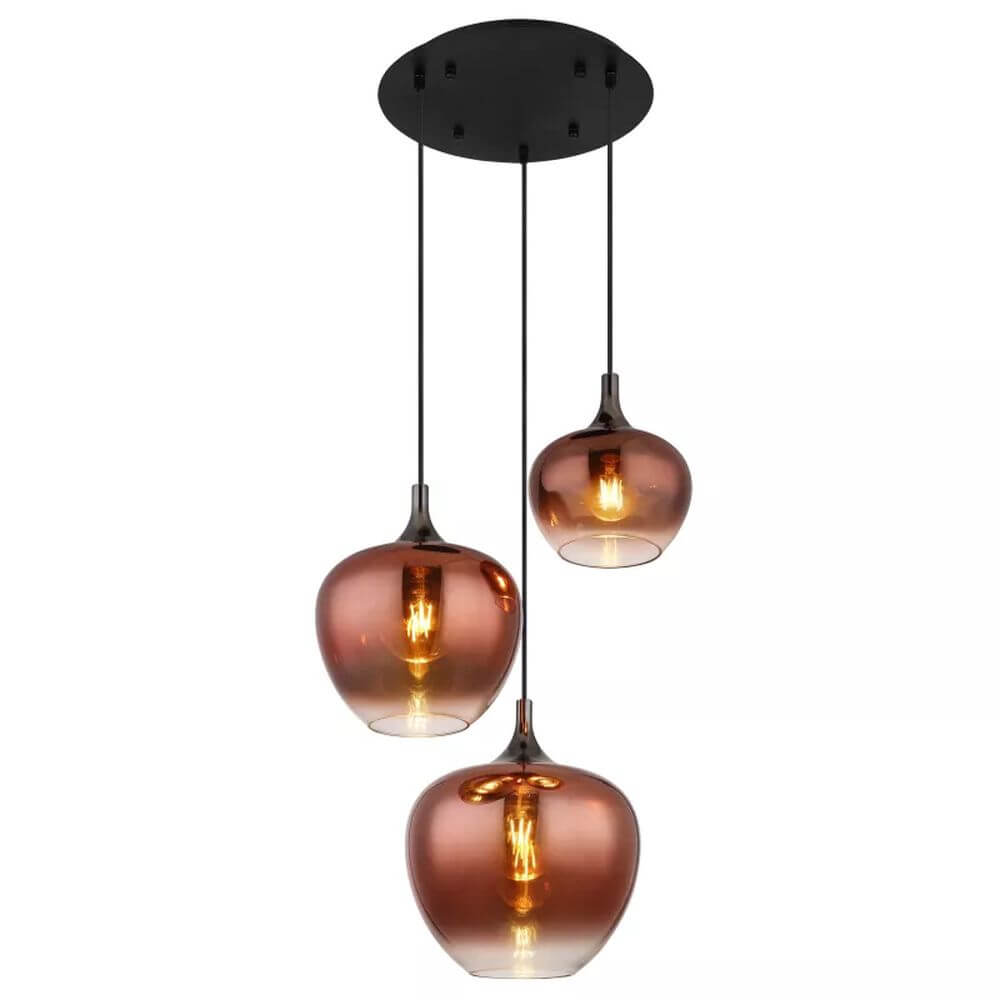 Globo Lighting Maxy függőlámpa 3x40 W fekete 15548-3HG