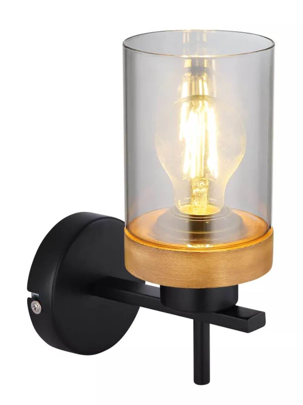 Globo Lighting Finca fali lámpa 1x40 W fekete-füst színű 15557W