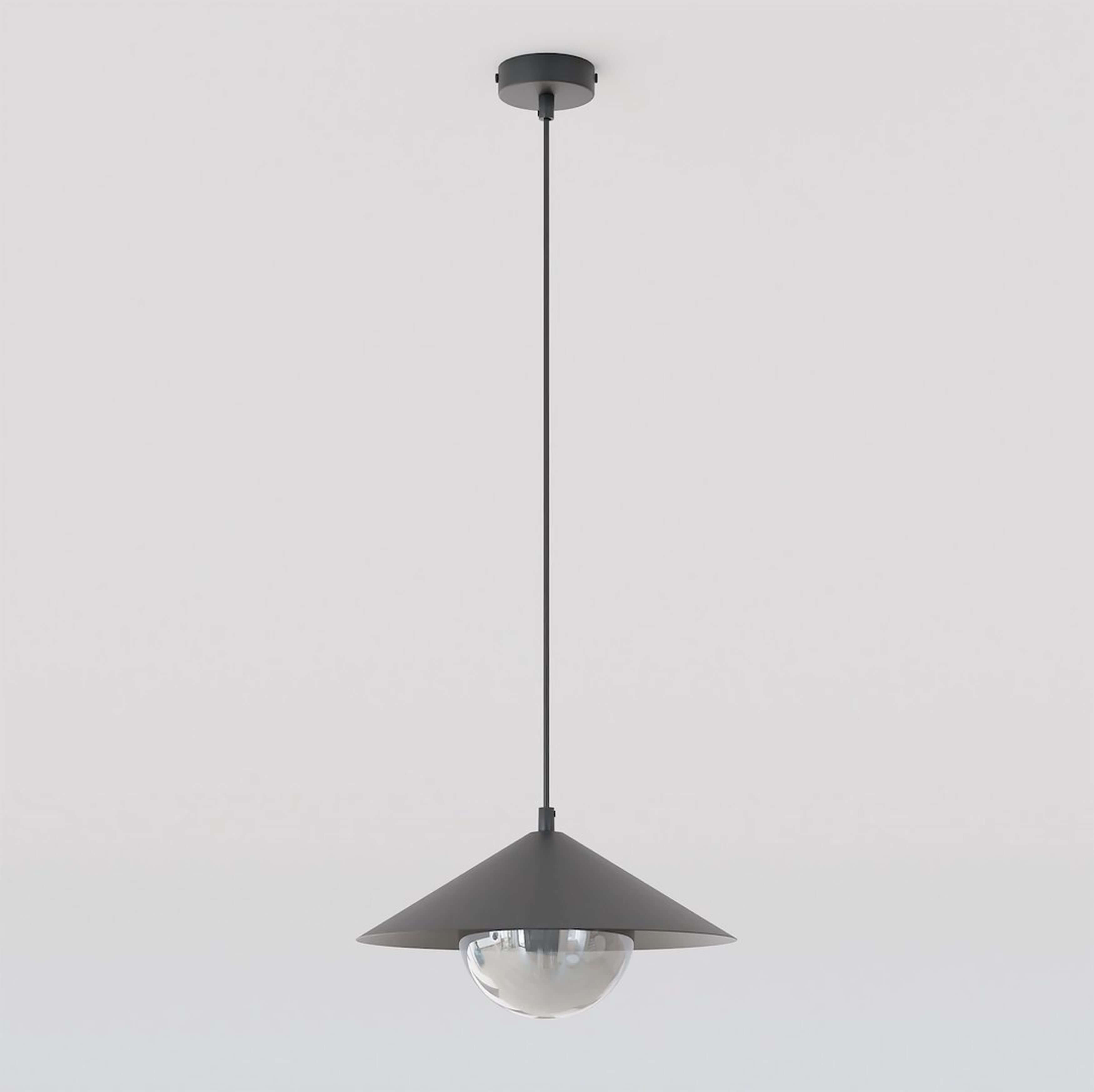 Emibig Mono függőlámpa 1x10 W fekete-opál 1721/1S