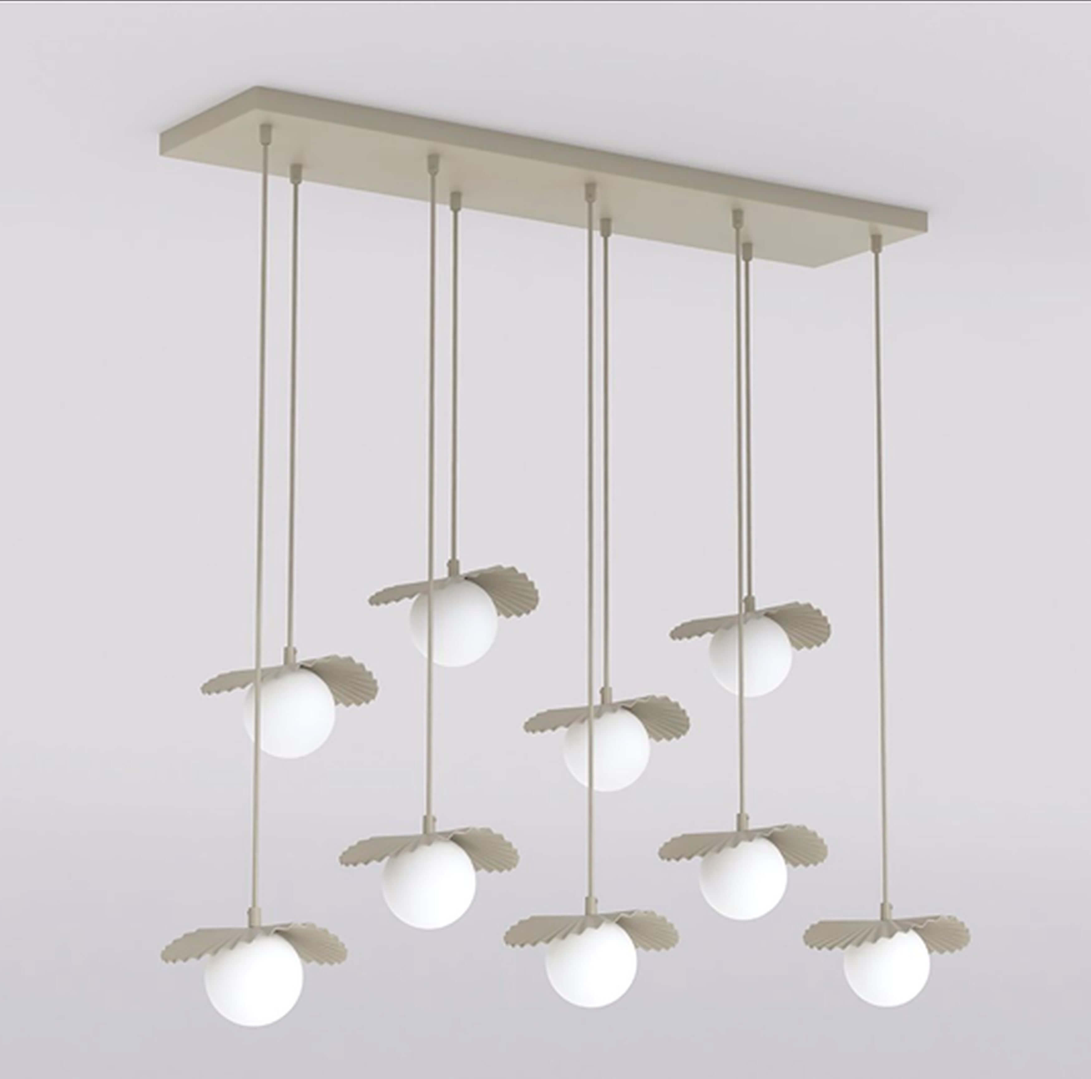 Emibig Flora függőlámpa x8 W opál 1760/9