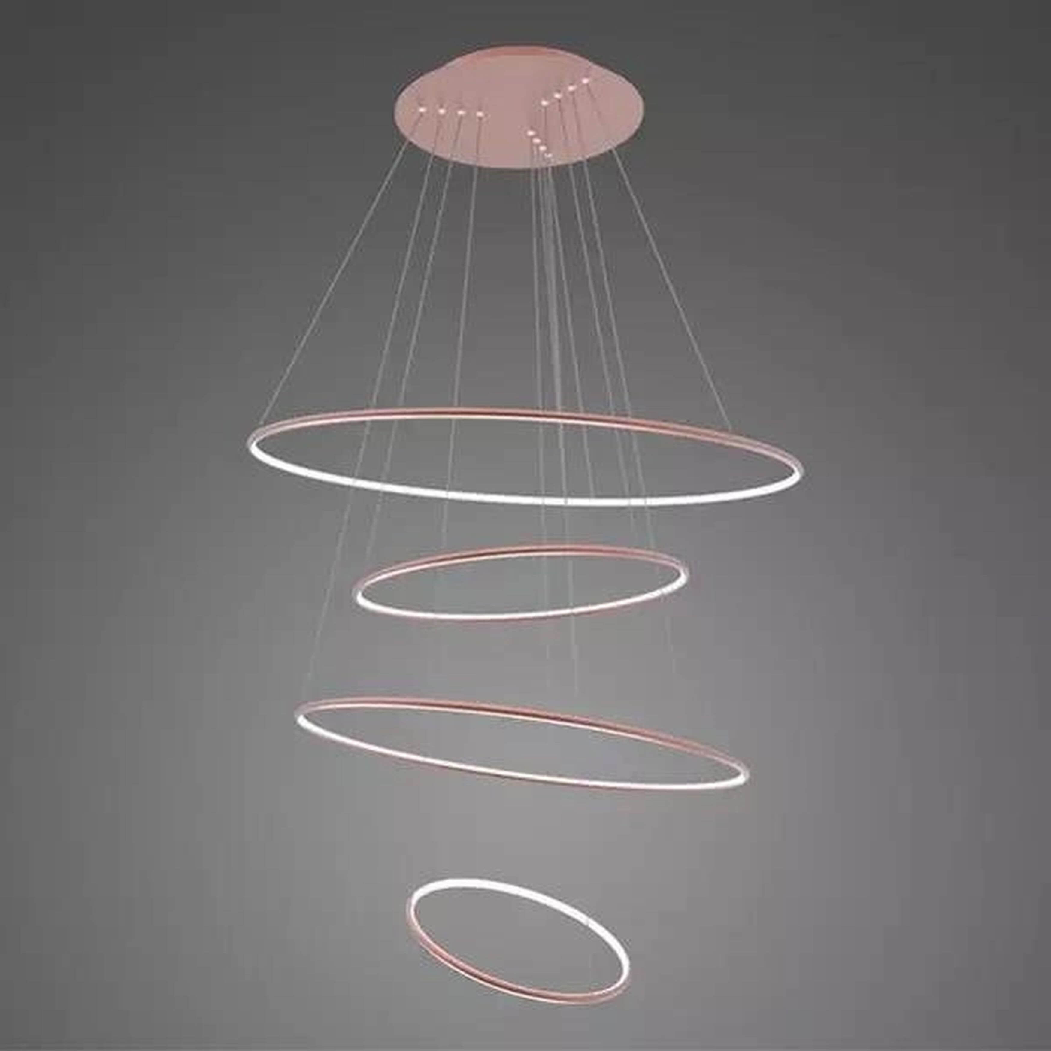 Altavola Design Ledowe Okręgi függőlámpa 4x106 W rózsaszín-arany LA084/P_100_in_3k_rose_gold