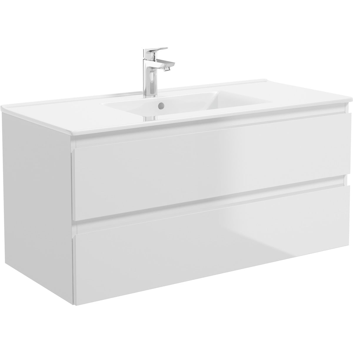 Oltens Vernal mosdótál 101x46 cm négyszögletes beépíthető fehér fényes 41707000