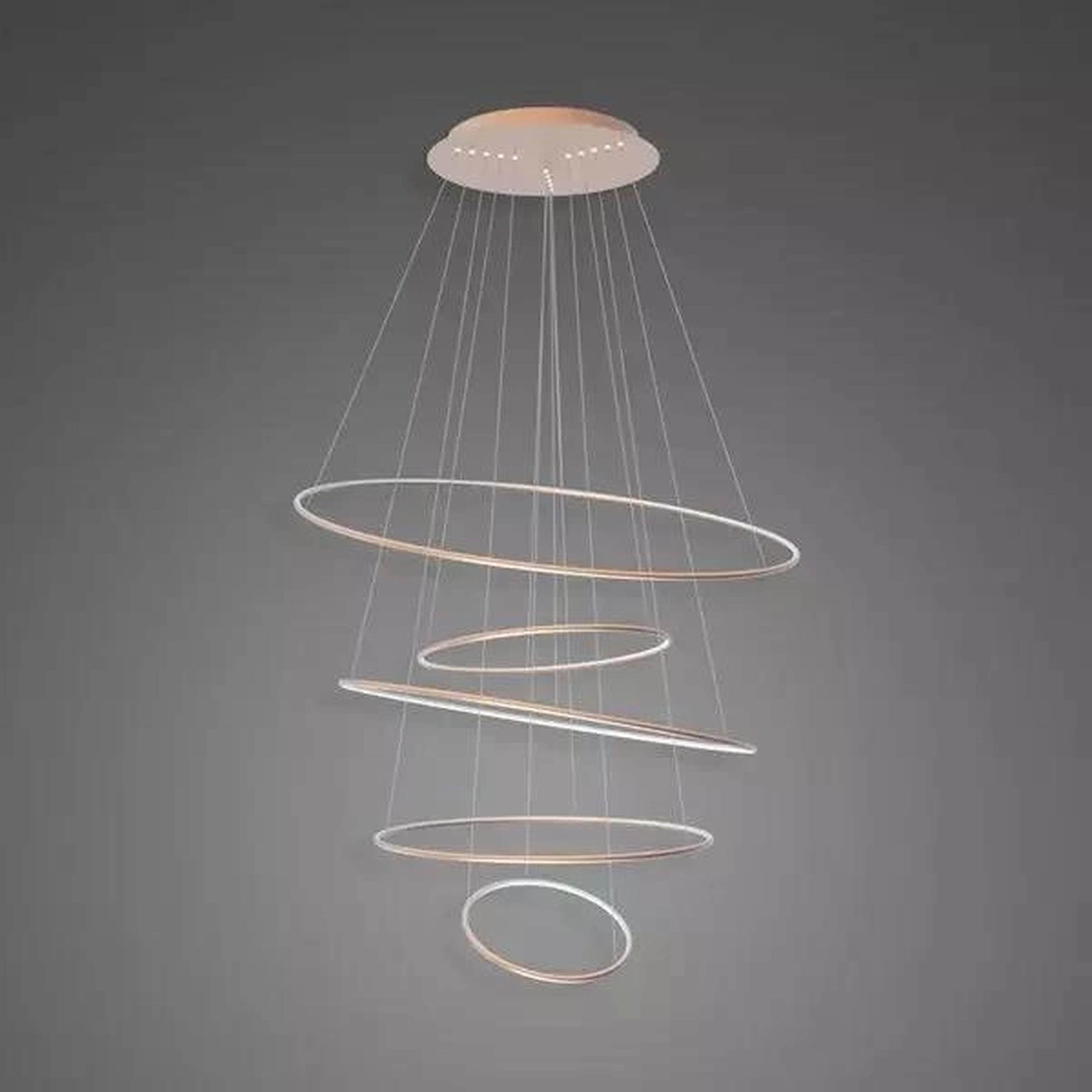 Altavola Design Ledowe Okręgi függőlámpa 5x151 W réz LA085/P_120_in_4k_copper