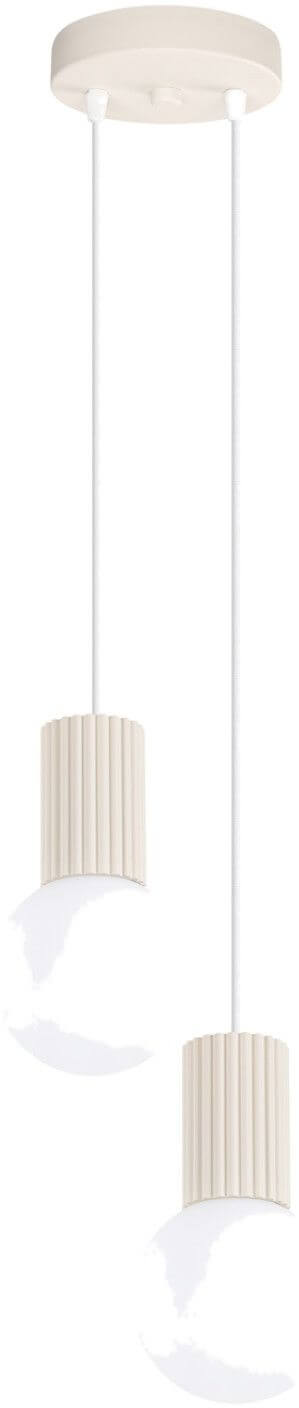 Sollux Lighting Halo függőlámpa 2x8 W bézs SL.1973