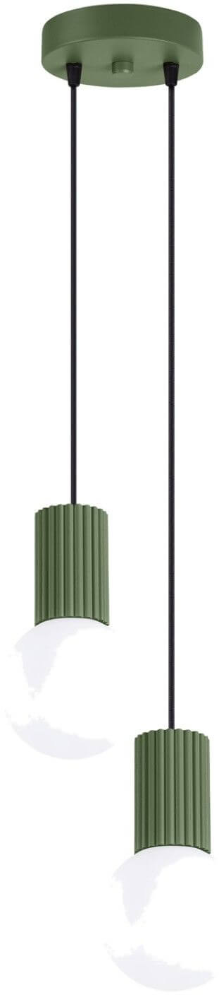 Sollux Lighting Halo függőlámpa 2x8 W zöld SL.1974