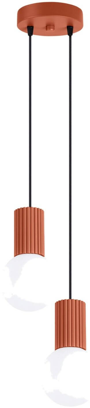 Sollux Lighting Halo függőlámpa 2x8 W piros SL.1975
