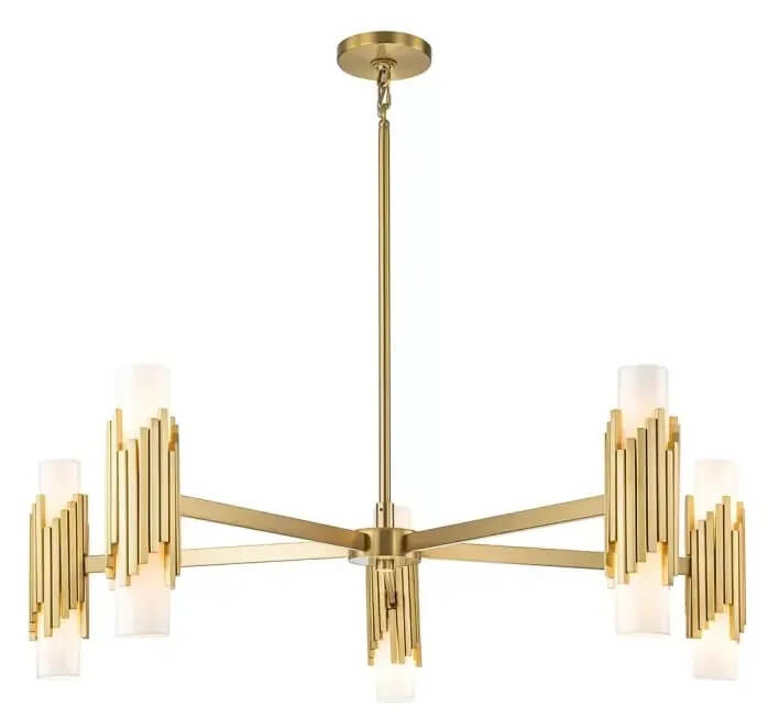 Elstead Lighting Marvele függőlámpa x40 W sárgaréz-opál MARVELE10-AB-OPAL