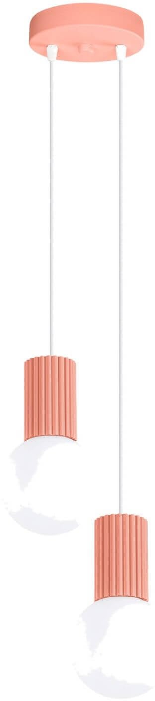 Sollux Lighting Halo függőlámpa 2x8 W lazac SL.1980