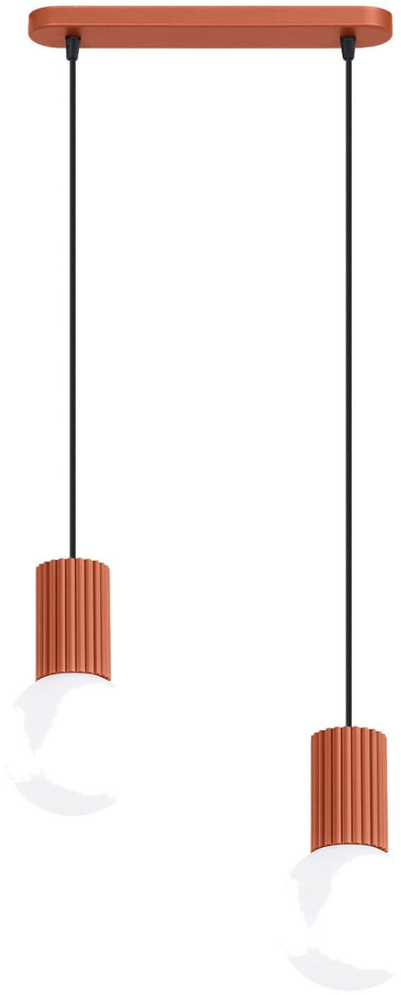 Sollux Lighting Halo függőlámpa 2x8 W piros SL.1985