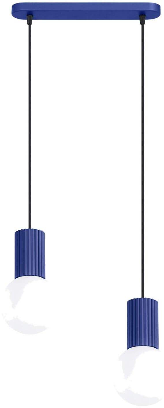 Sollux Lighting Halo függőlámpa 2x8 W kék SL.1987