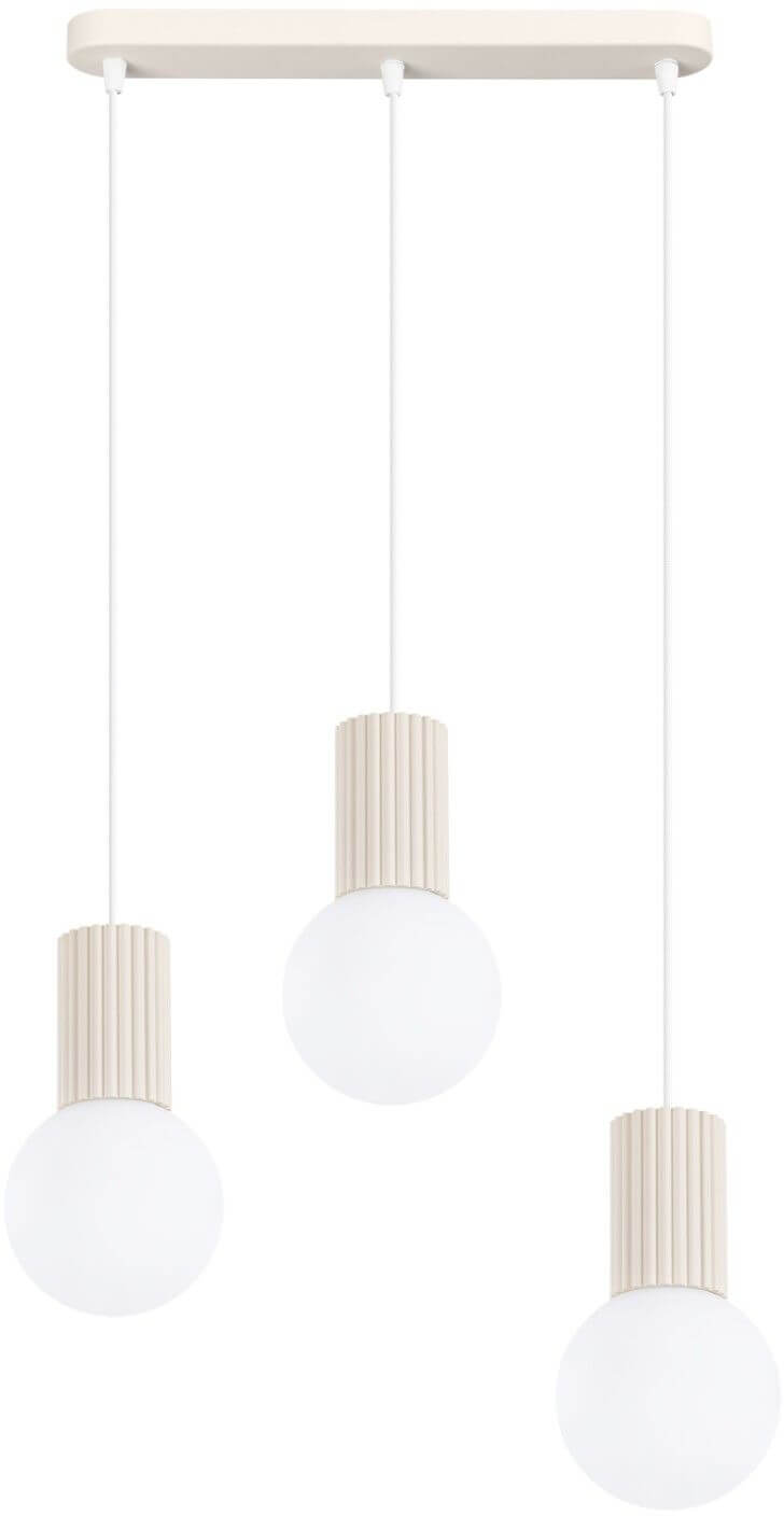 Sollux Lighting Halo függőlámpa 3x8 W bézs SL.1993
