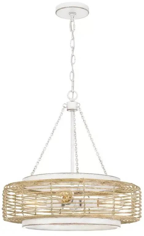 Elstead Lighting Waylon függőlámpa 4x60 W fehér-bézs QZ-WAYLON-4P-AWH