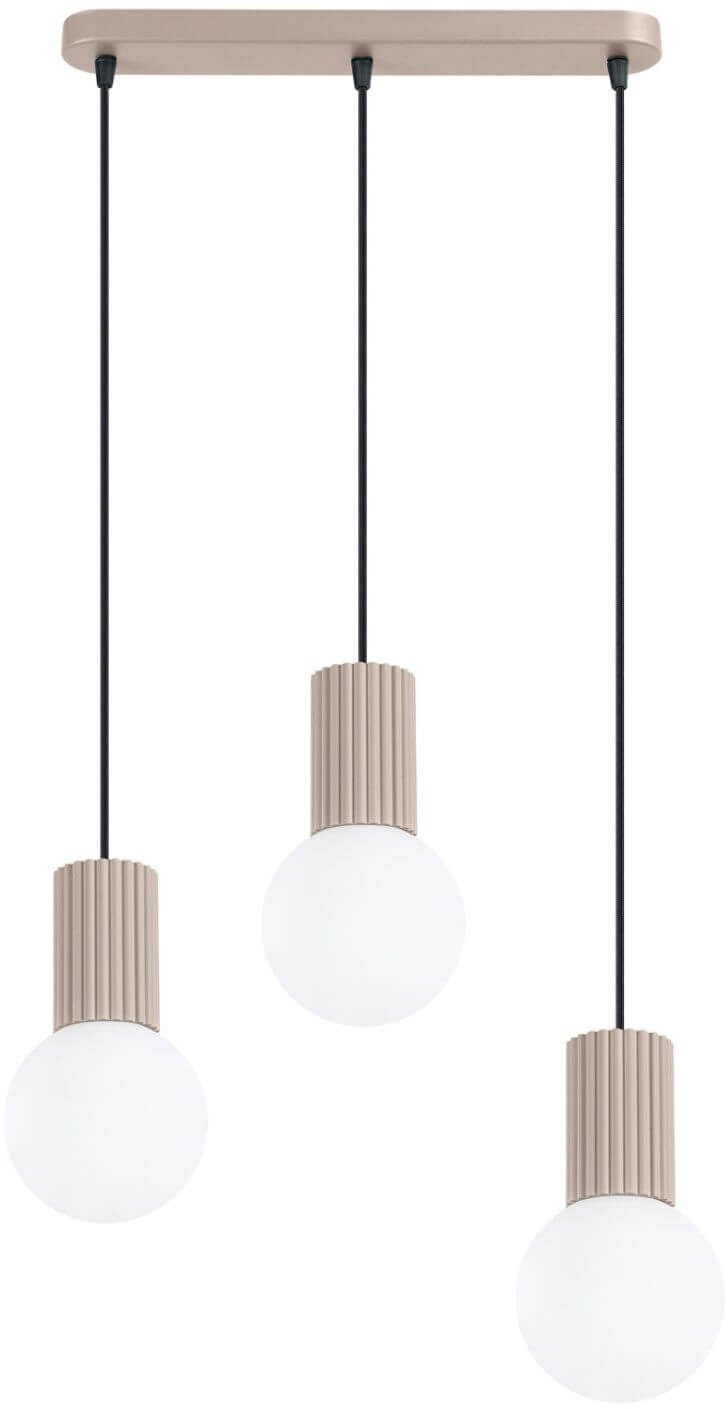 Sollux Lighting Halo függőlámpa 3x8 W szürke/hamvas SL.1998