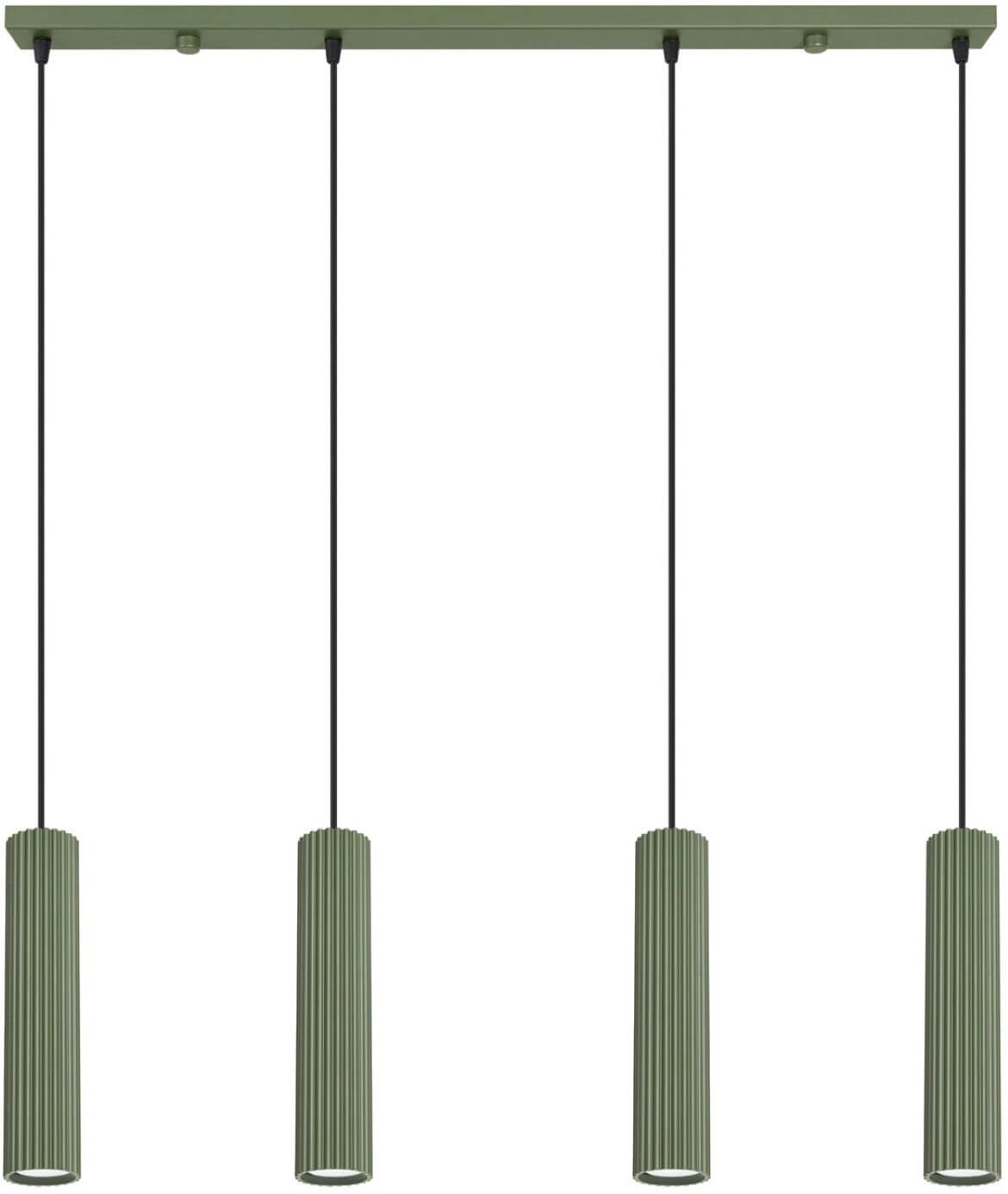 Sollux Lighting Karbon függőlámpa 4x10 W zöld SL.2005