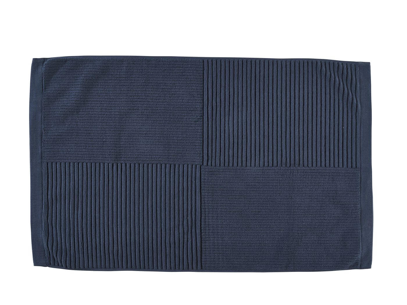 Zone Denmark Classic fürdőszoba szőnyeg 80x50 cm négyszögletes sötétkék 34977