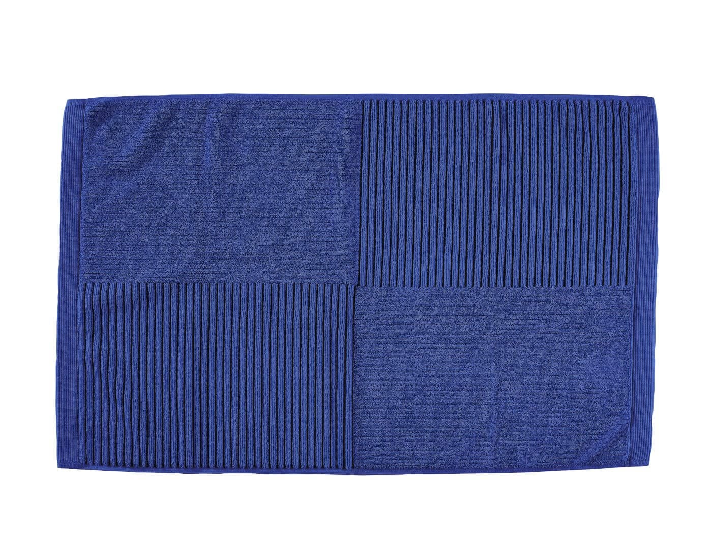 Zone Denmark Classic fürdőszoba szőnyeg 80x50 cm négyszögletes kék 34978
