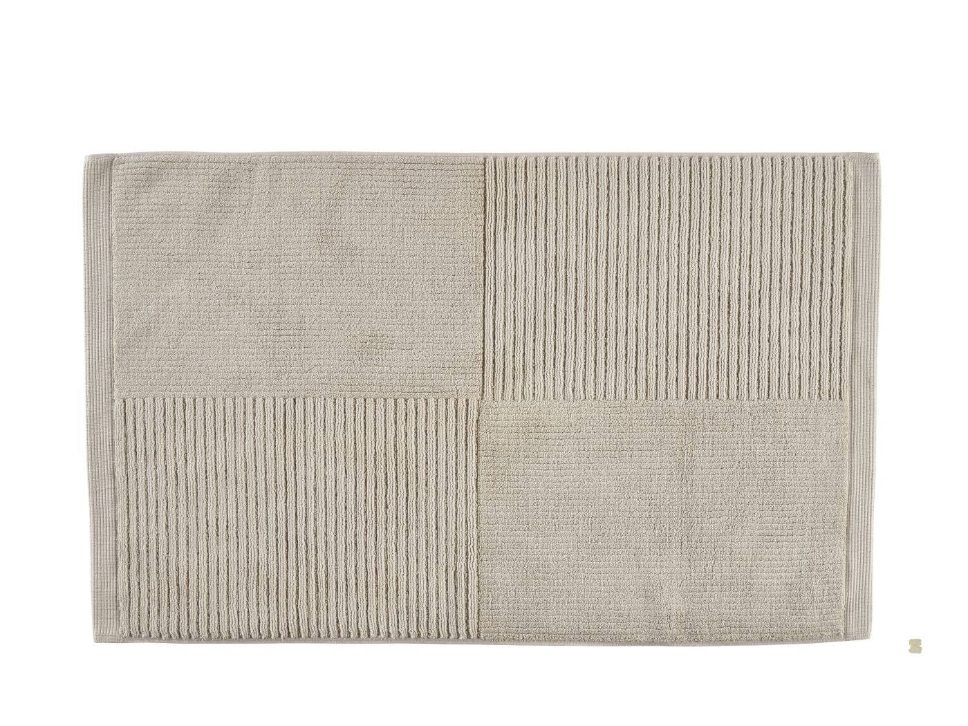 Zone Denmark Classic fürdőszoba szőnyeg 80x50 cm négyszögletes bézs 35161