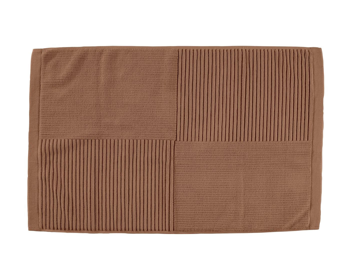 Zone Denmark Classic fürdőszoba szőnyeg 80x50 cm négyszögletes barna 34979