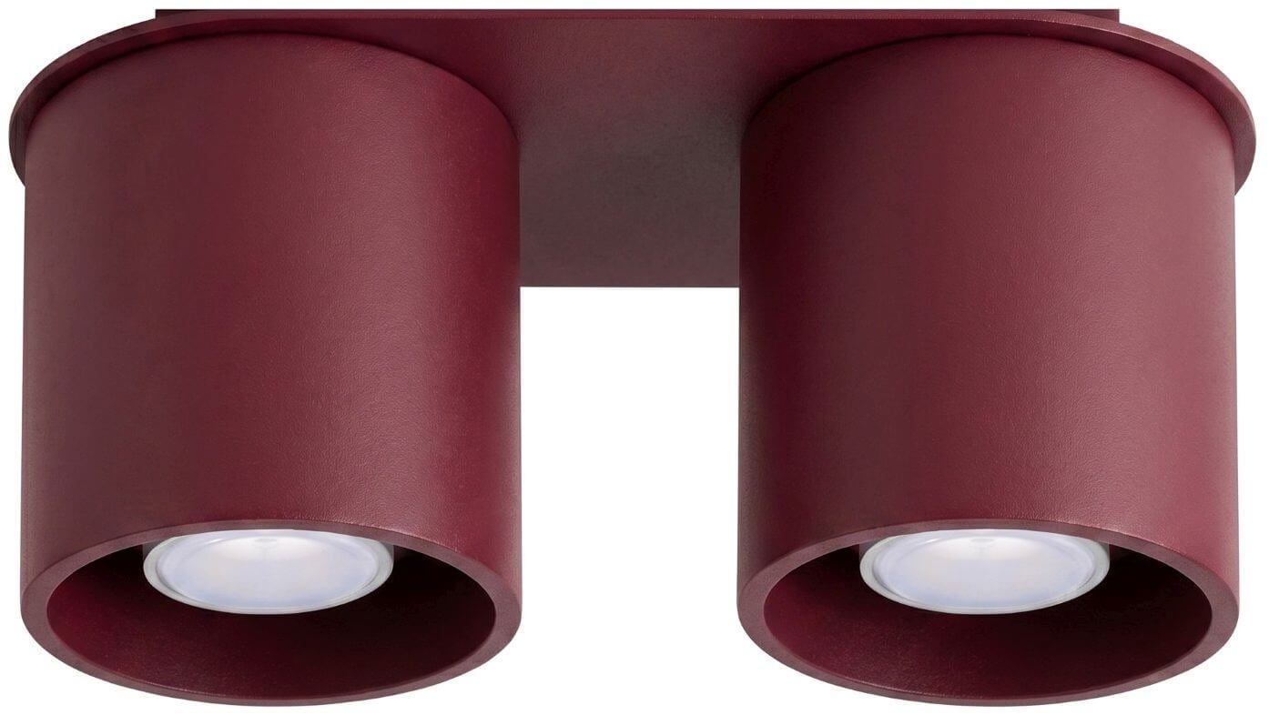 Sollux Lighting Orbis mennyezeti lámpa 2x10 W burgundi SL.2097