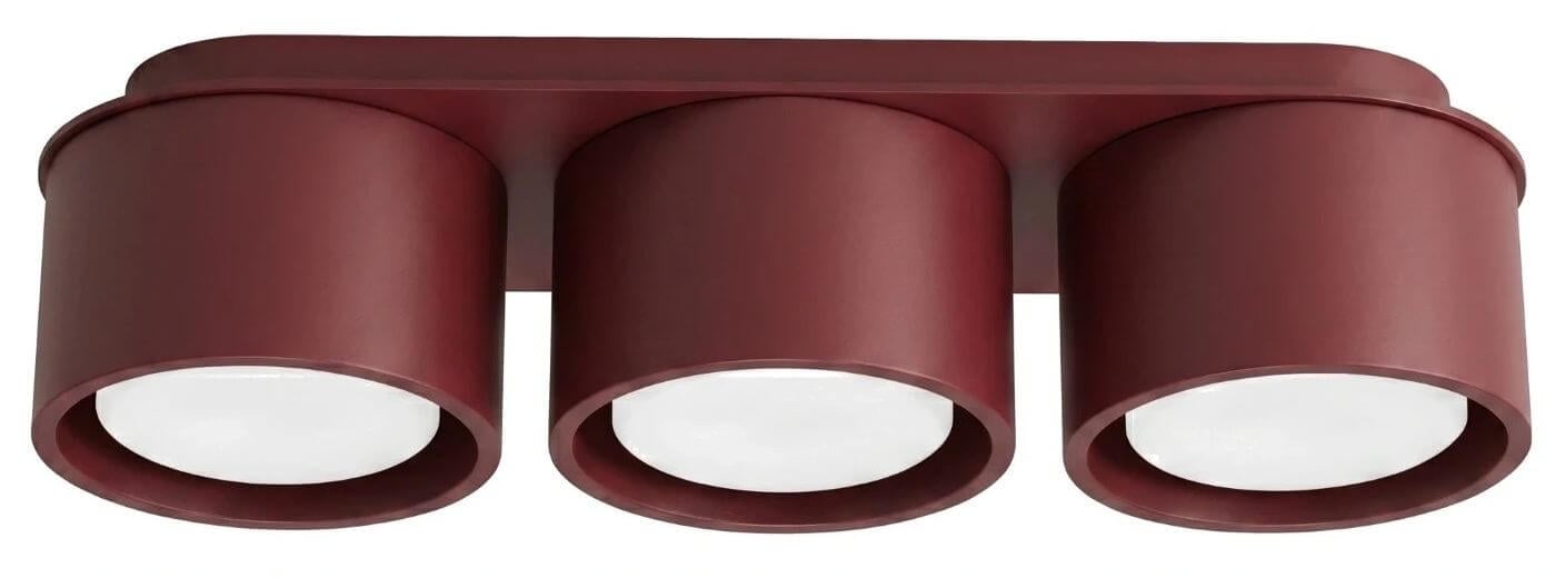 Sollux Lighting Modo mennyezeti lámpa 3x10 W burgundi SL.2456