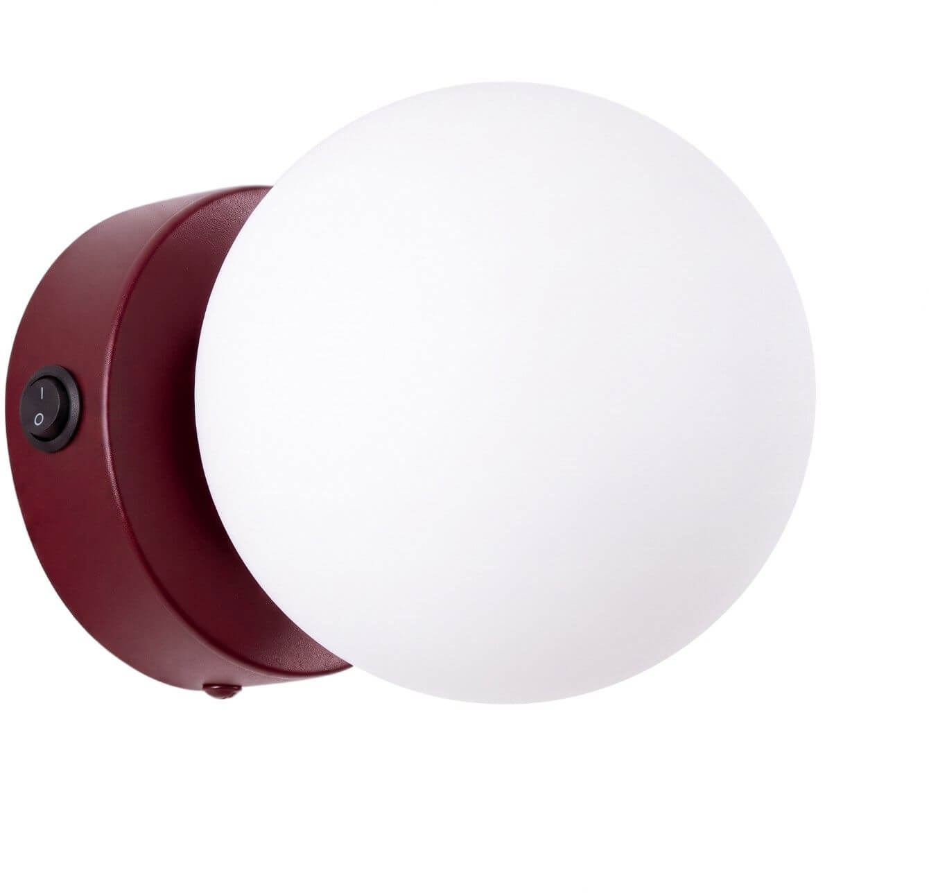 Sollux Lighting Yoli oldalfali lámpa 1x8 W Burgundia SL.2249