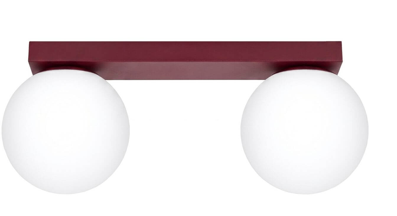 Sollux Lighting Yoli mennyezeti lámpa 2x8 W burgundi SL.2251