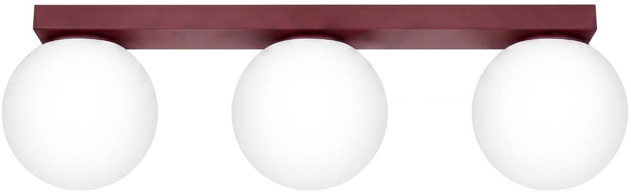 Sollux Lighting Yoli mennyezeti lámpa 3x8 W burgundi SL.2252