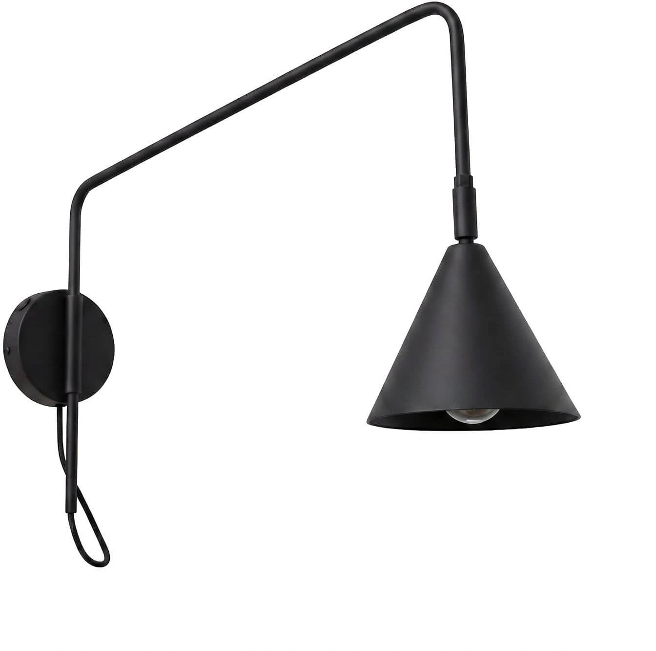 Sollux Lighting Nox oldalfali lámpa 1x10 W fekete SL.2492