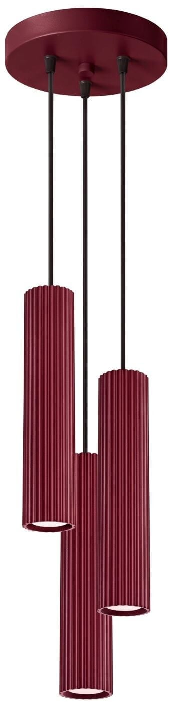 Sollux Lighting Karbon függőlámpa 3x10 W burgundi SL.2303
