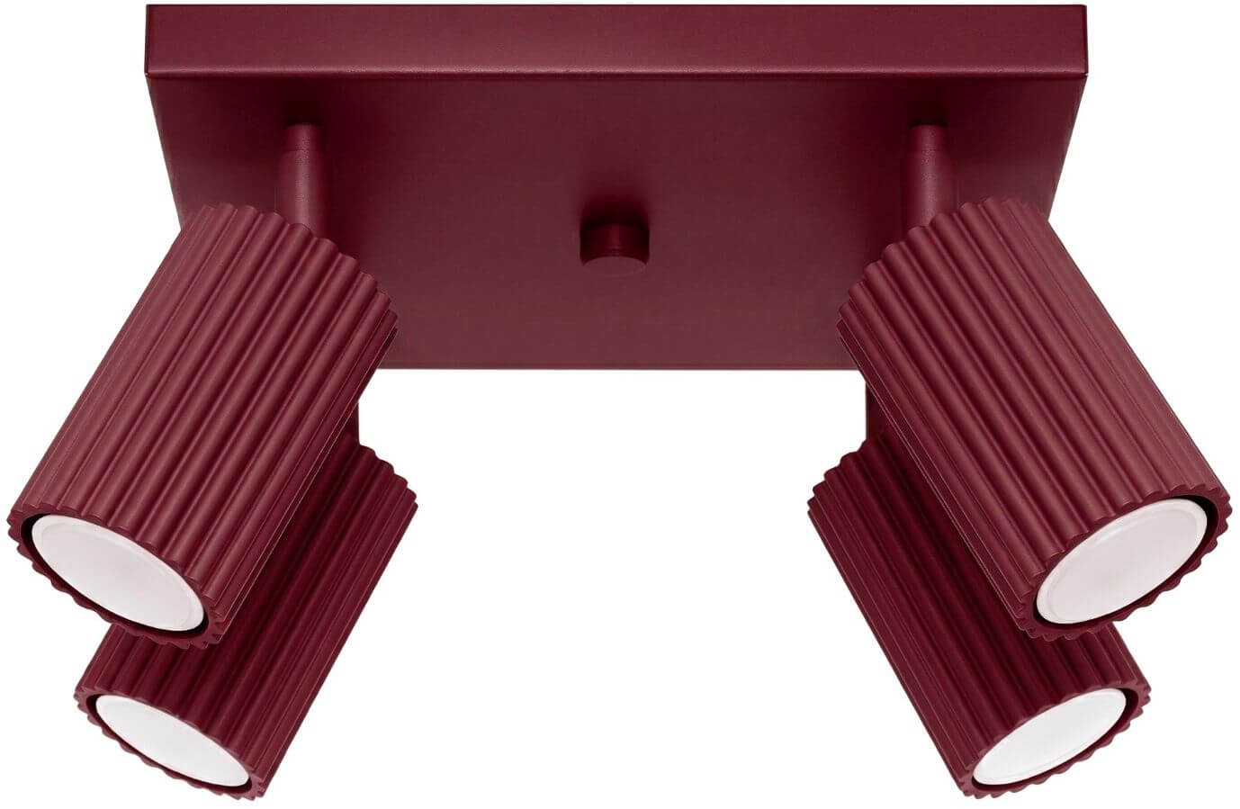 Sollux Lighting Karbon mennyezeti lámpa 4x10 W burgundi SL.2304