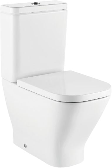 Készlet kompakt WC csésze Roca Square A34273A000, öblítő Roca Gap Square A341470000, A801732001