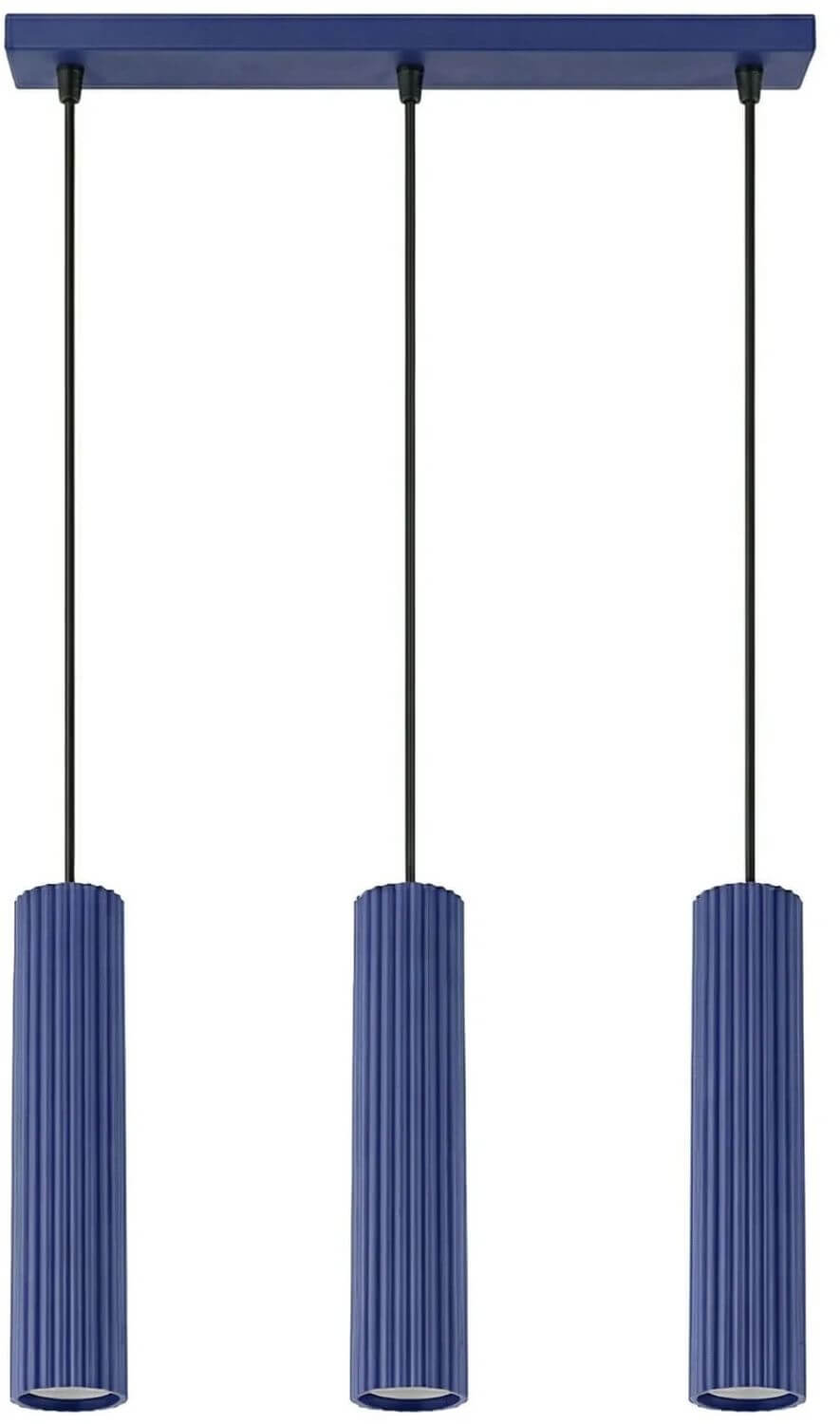 Sollux Lighting Karbon függőlámpa 3x10 W kék SL.2313