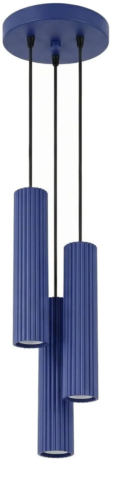 Sollux Lighting Karbon függőlámpa 3x10 W kék SL.2314