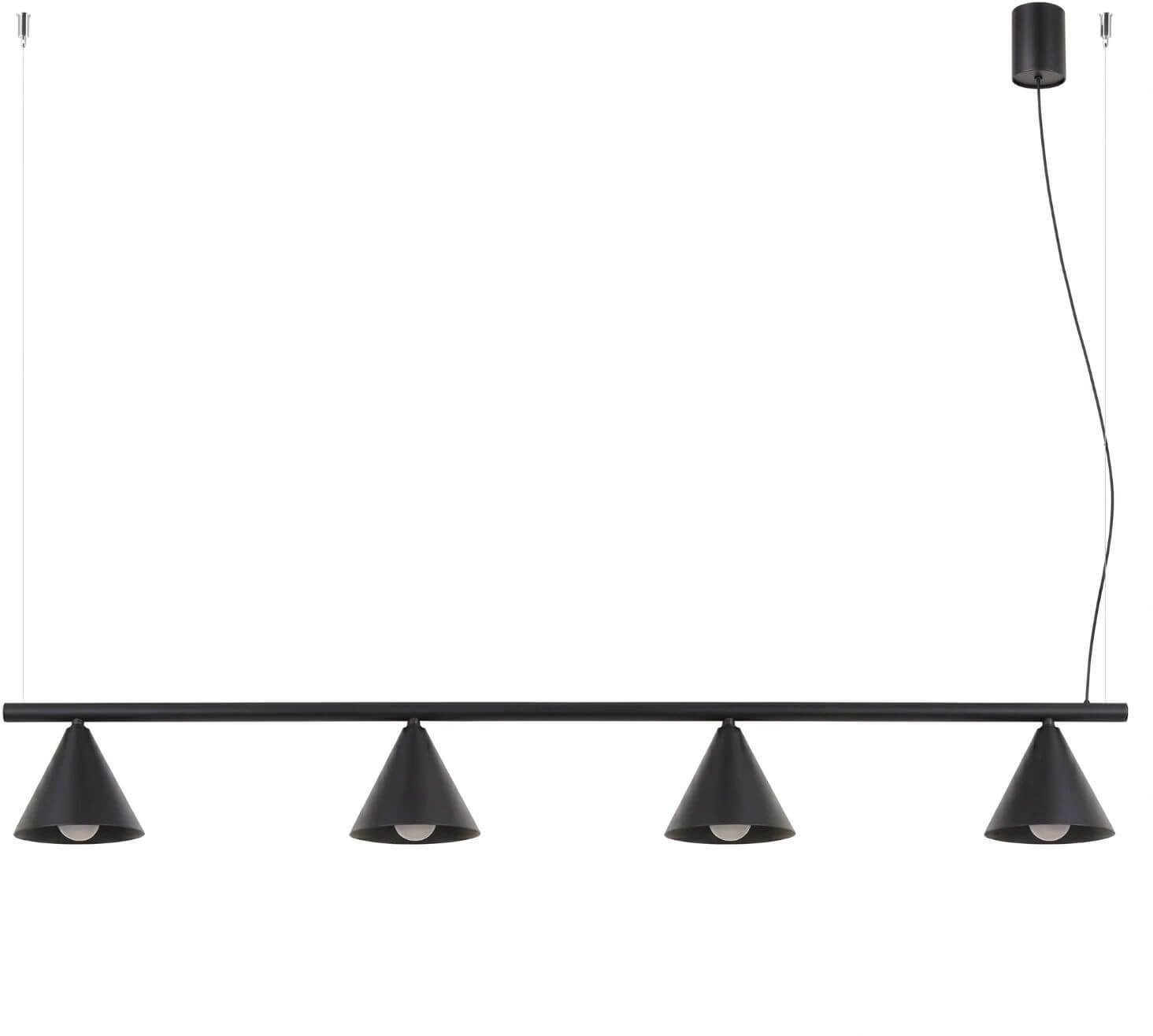 Sollux Lighting Nox függőlámpa 4x10 W fekete SL.2552