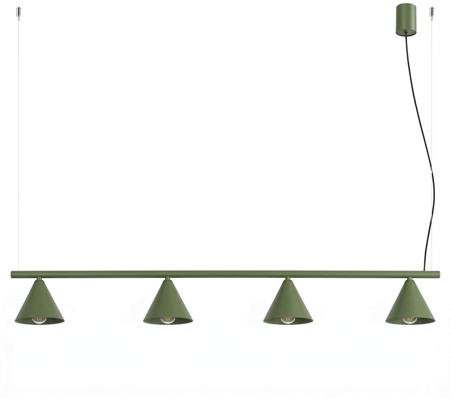 Sollux Lighting Nox függőlámpa 4x10 W zöld SL.2555