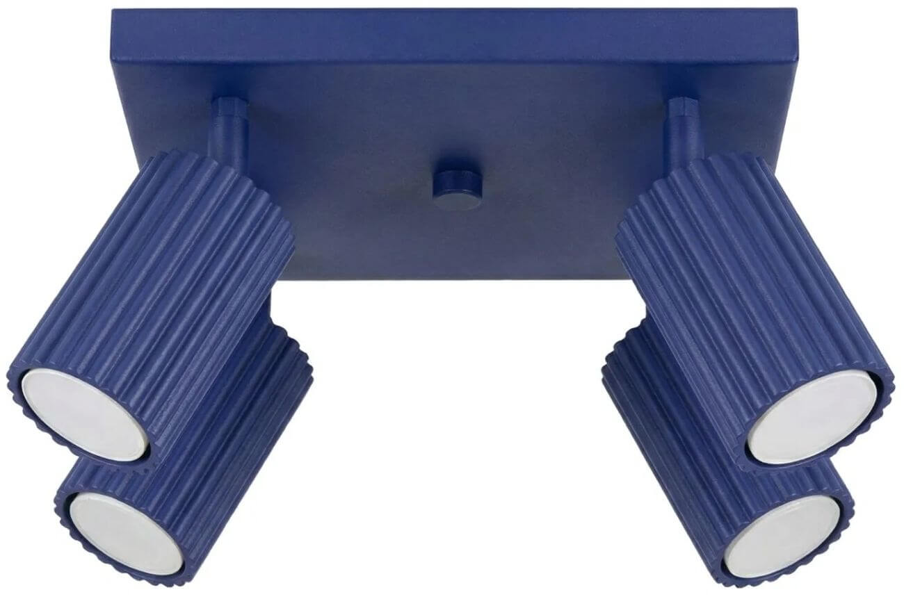Sollux Lighting Karbon mennyezeti lámpa 4x10 W kék SL.2324