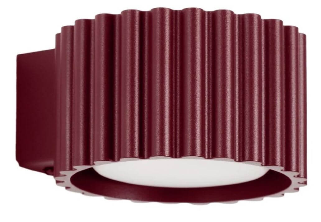 Sollux Lighting Aura oldalfali lámpa 1x10 W Burgundia SL.2620