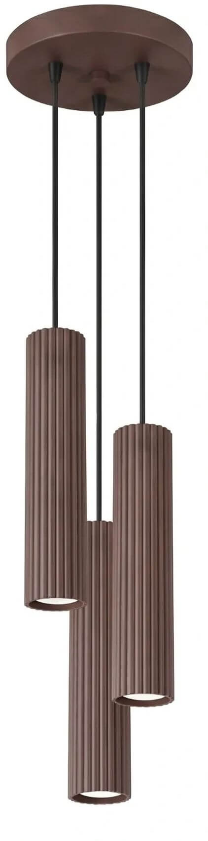 Sollux Lighting Karbon függőlámpa 3x10 W barna SL.2342