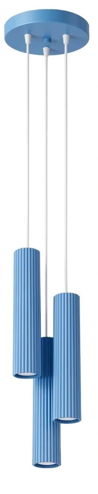 Sollux Lighting Karbon függőlámpa 3x10 W kék SL.2343