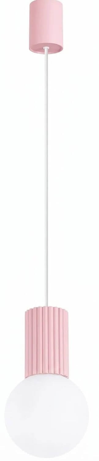 Sollux Lighting Halo függőlámpa 1x8 W fehér-rózsaszín SL.2387